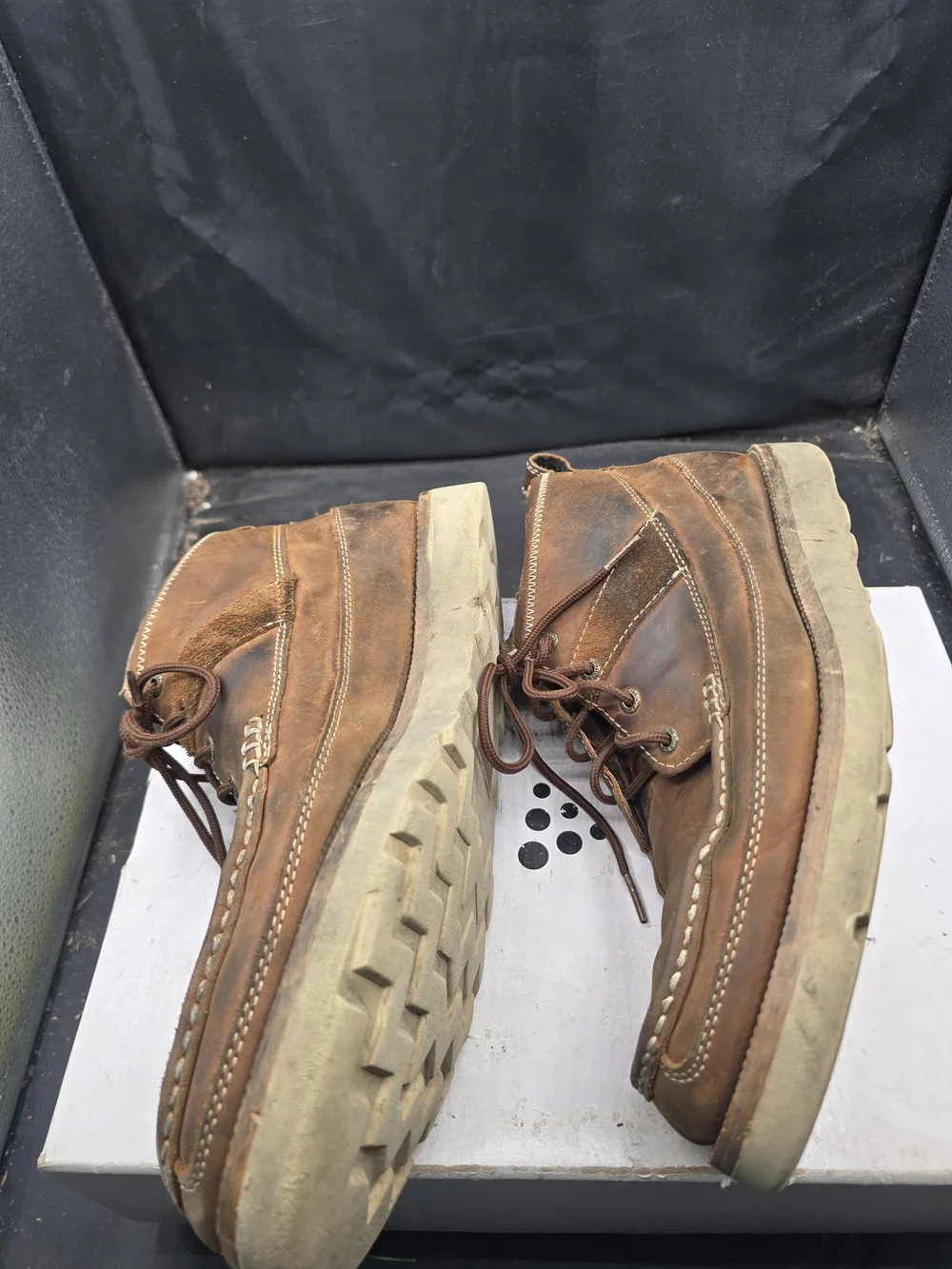 Twisted X Brown Leather‎ Chukka Moc Toe Boots